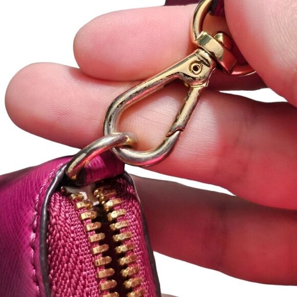 Michael Kors Leather Pink Zip-around Wristlet Wallet - Picture 11 of 16